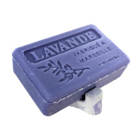 Porte savon "Trident" teinté lavande 